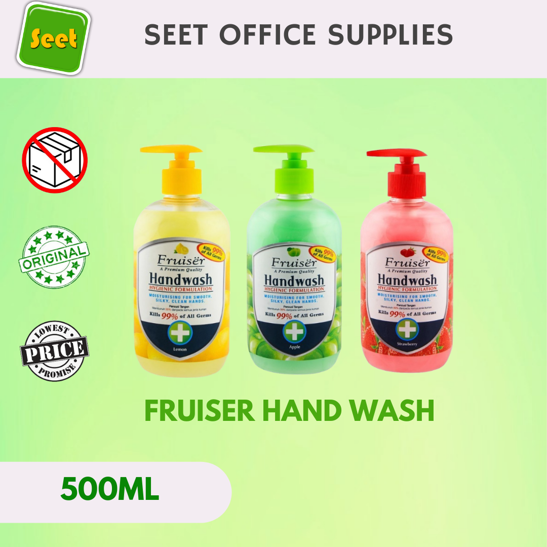 FRUISER Hand Wash 500ML/BOTTLE *MIX, ASSORTED FLAVOR * OCTOBER PROMOTION*!!
