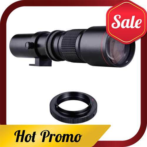 500mm F/8.0-32 Multi Coated Super Telephoto Lens Manual Zoom + T-Mount to F-Mount Adapter Ring Kit R