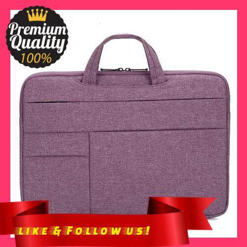 People\'s Choice Portable Laptop Bag 15.6 inch Laptop Case Waterproof Nylon Laptop Bag Briefcase Leisure Business Handbag Purple (Purple)