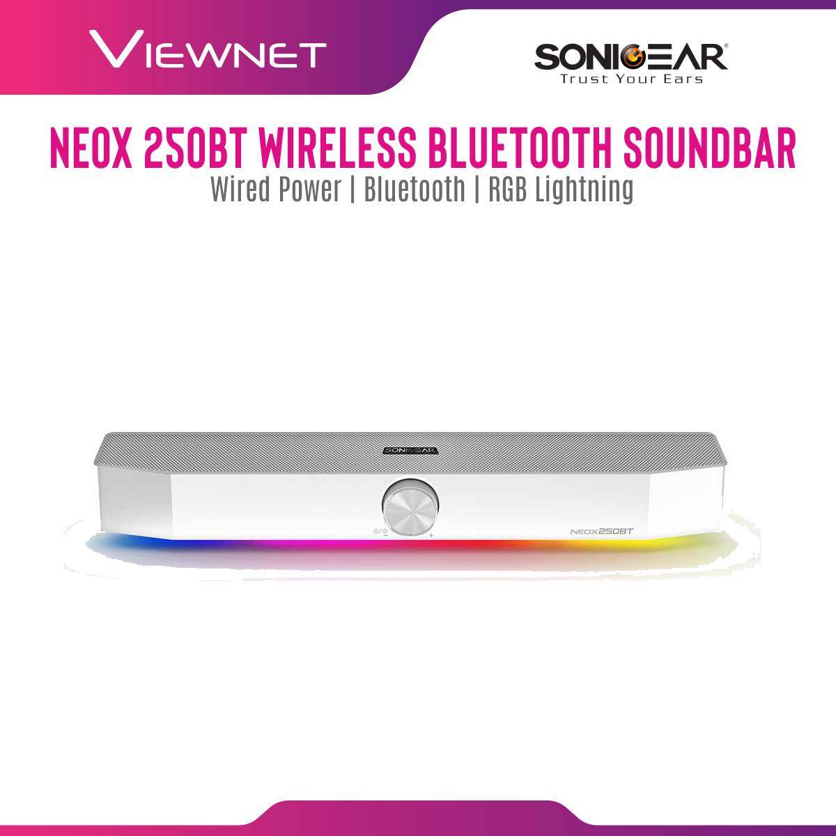 SonicGear Neox 250BT Bluetooth SoundBar with RGB Lightning Effect