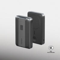 ENERGEA MagPac Pro 35s/ MagPac Pro 35s CCC 10000mAh Semi Solid State Qi2 Power Bank with Cable and Stand 35W - Gunmetal