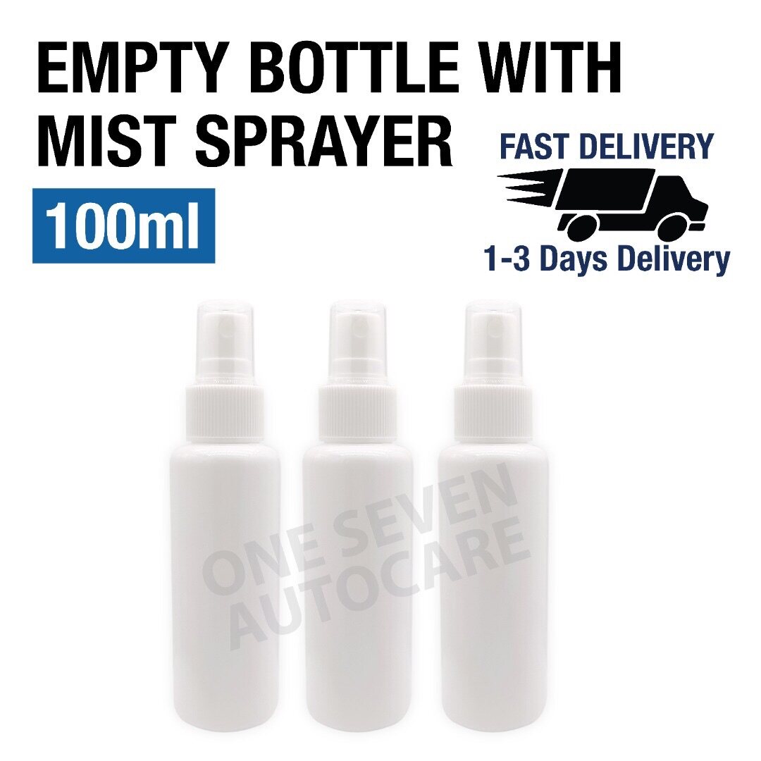 ( READY STOCK )Empty bottle with mist sprayer 100ml,Travel bottle, mist bottle