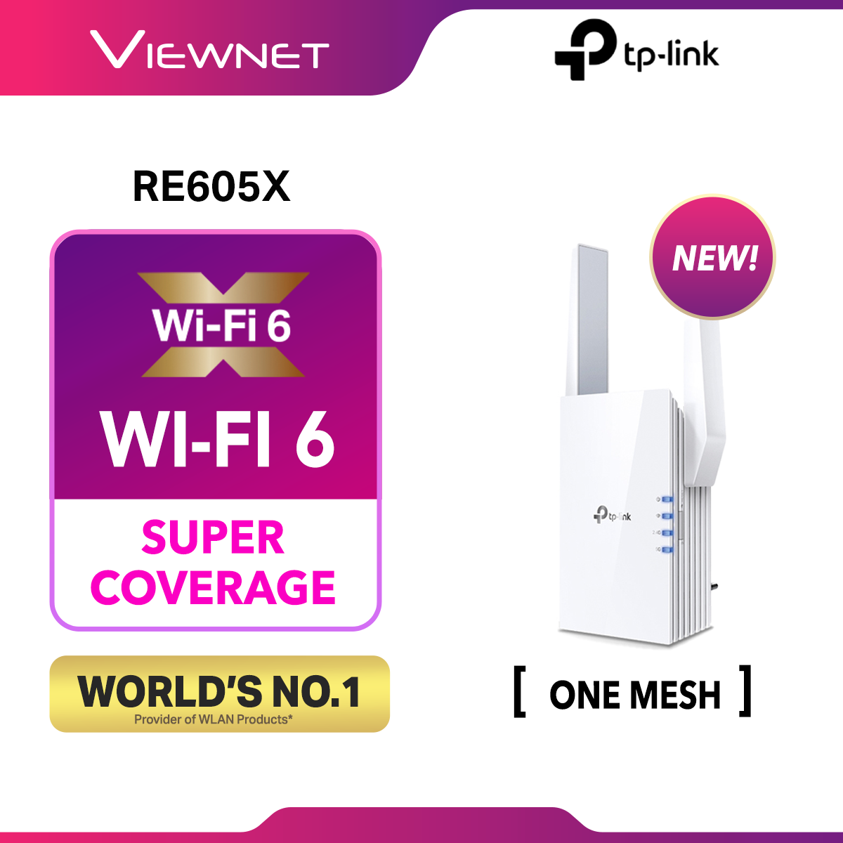 TP-Link RE605X - AX1800 Wi-Fi 6 Range Extender