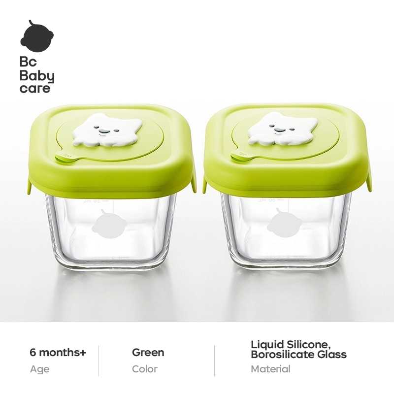 Bc Babycare Baby Food Box Packaging and Storage Frozen Compartment Baby Specific Meat Puree Preservation Silicone Mold