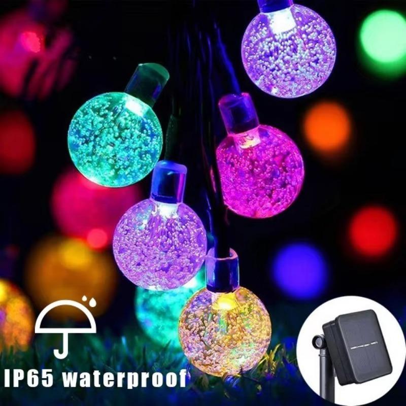 12M Outdoor LED Solar Light Waterproof Fairy Light Garden Lawn Light Party Wedding Home Decoration Deepavali Christmas Room Dekorasi Ruangan lampu malai lotus