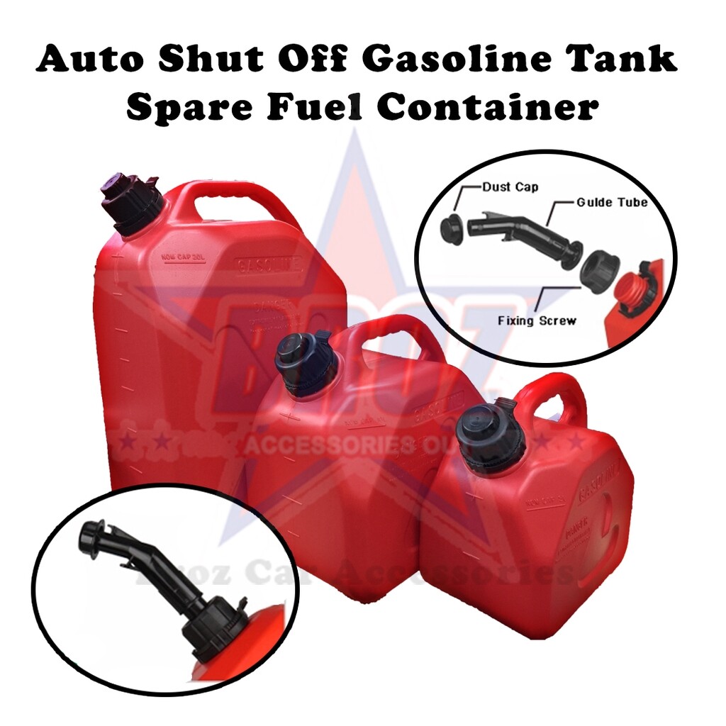 5L 10L 20L Oil Tank Auto Shut Off Gasoline Container Mount Motorcycle