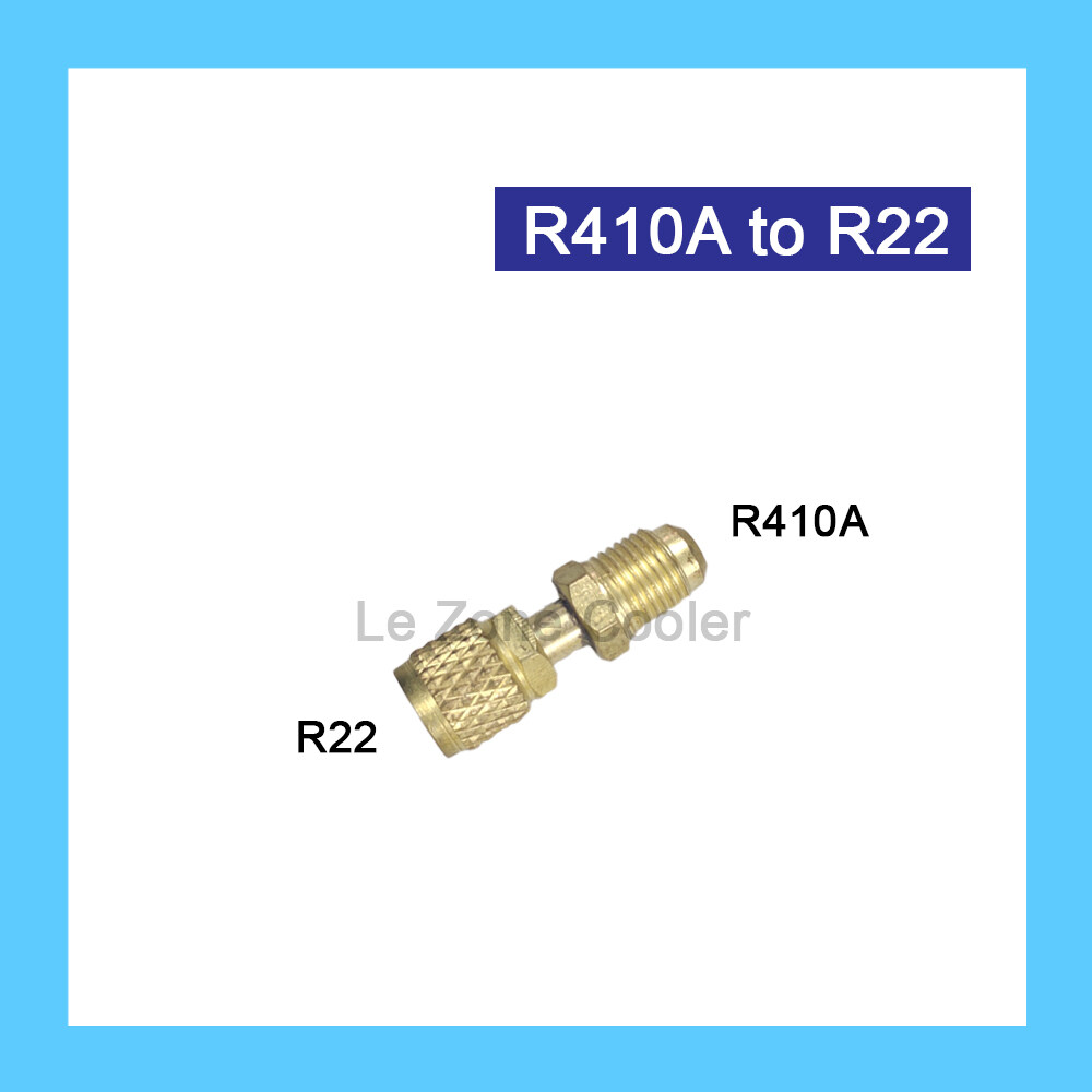 Aircond Pressure Gauge Gas Meter Charging Hose Gas Adapter - R22 to R410A R410 , R410A to R22