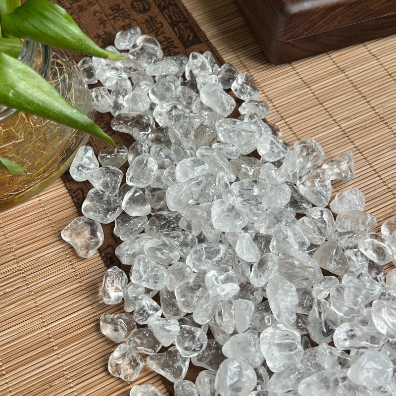 【500gram AAA HIGH GRADE】 natural clear quartz crystal gravel for cleansing水晶能量消磁石 水晶碎石 Natural Crystal Degaussing Stone