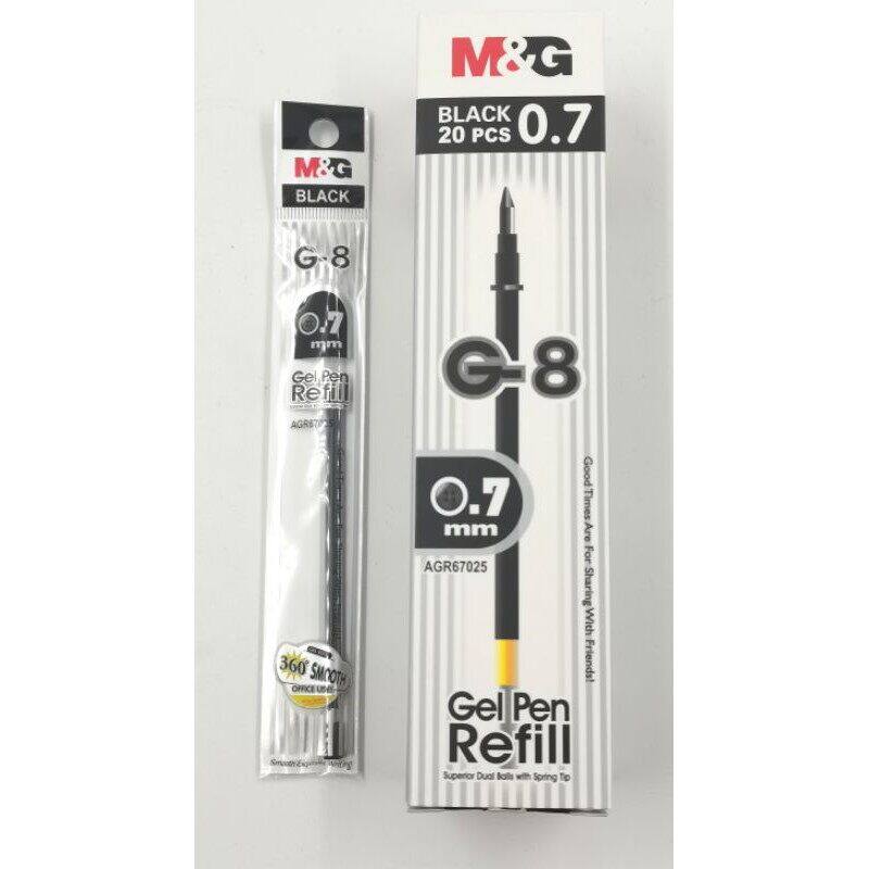 M & G Gel Pen Refill (G-10 / G-8) / Expert Gel Refill / 0.7mm 1.0mm Gel ...