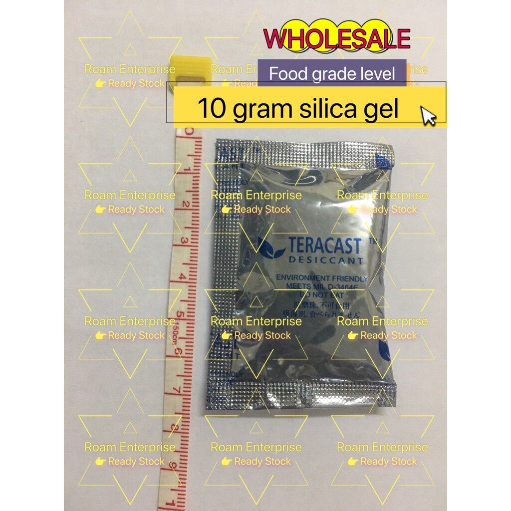 Silica Gel 干燥剂 Desiccant 10 gram per pack for Medicine, Electronics, Food, Cosmetics use dehumidifier ROAM ENTERPRISE Silika gel Silica gel for camera Ready Stock