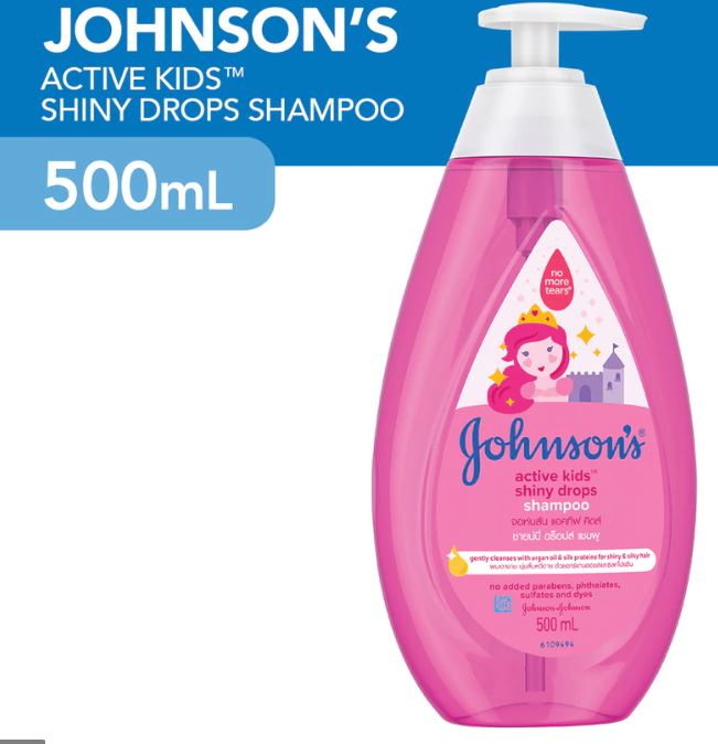 Johnsons Baby Active Kids Shiny Drops Shampoo (500ml)........Long Expiry Date
