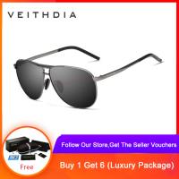 VEITHDIA Brand Classic Mens Vintage Sunglasses Polarized UV400 Lens Eyewear Accessories Male Sun Glasses For Men/Women V3028