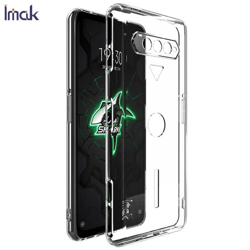 Dành Cho Xiaomi Black Shark 4 Pro Màu Đen Cá Mập 4 Ốp Silicon Mềm Trong Suốt Imak, Vỏ Bảo Vệ Chống Sốc An Toàn Hơn Loại Dày 6.67 Inch