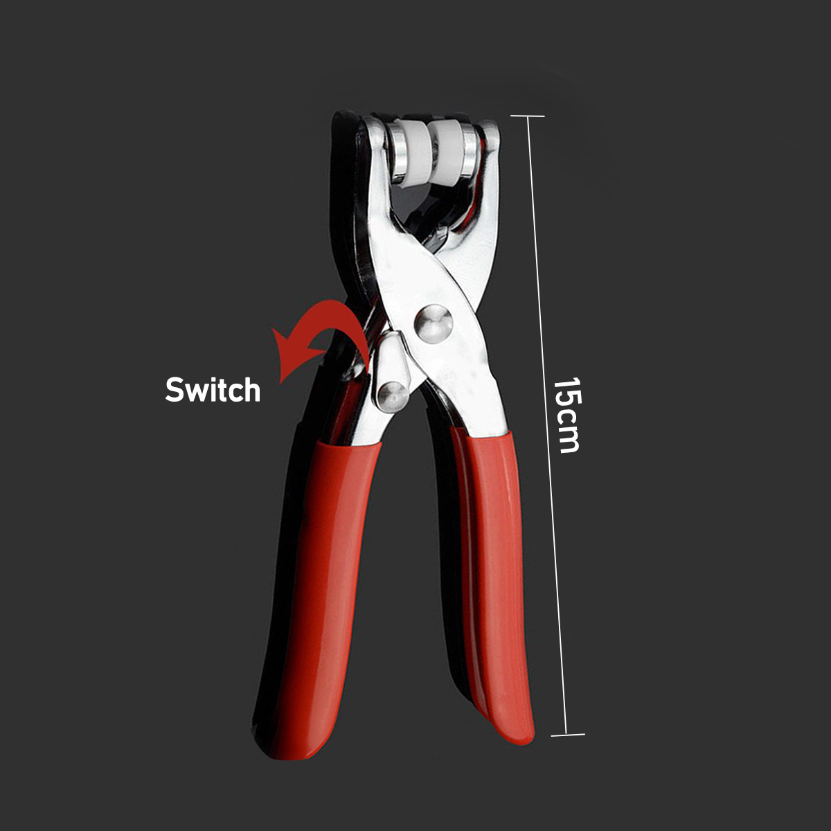 Byshow Snap Button Plier Metal Snap Button Set Colorful Hollow Five Claw Buckle 100PCS Installation Tool Set Fasteners Press Infant Adults Children Clothes Sewing Snap Button 金属扣钳套装 五爪扣套装 免缝四合扣