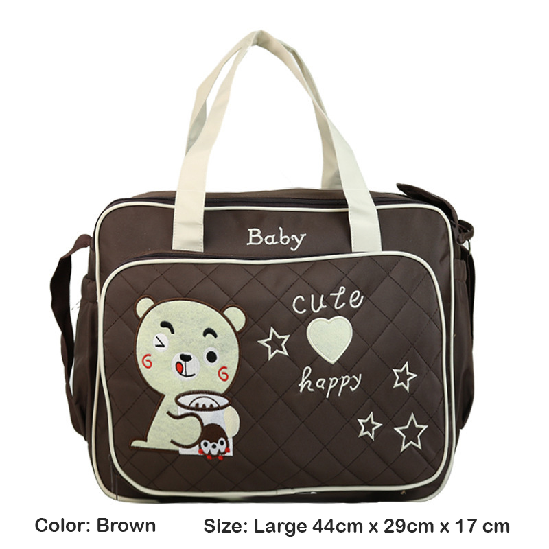 EZYLITTLES Baby Nappy Bags Waterproof Multifunctional Maternity Mom Diaper Tote Bag Baby Travel Stroller Messenger Bag