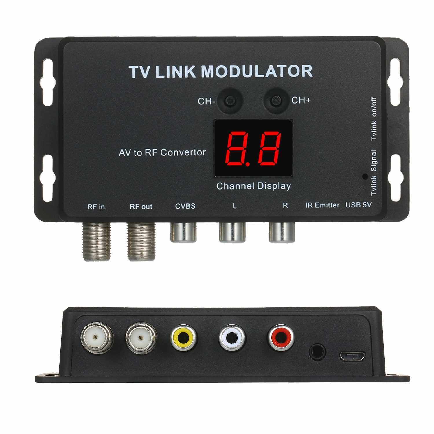 TVLINK Modulator AV to RF Convertor & IR Extender RF Modulator (Standard)