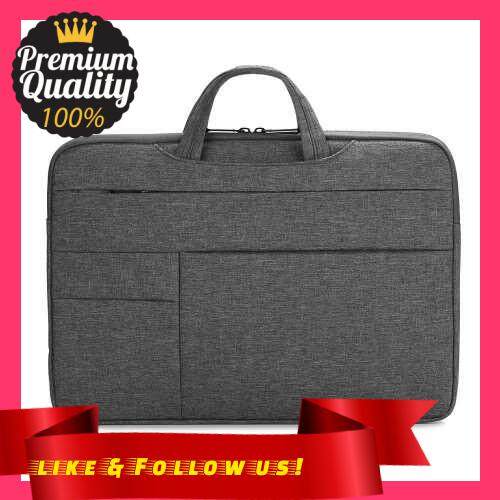 People\'s Choice Portable Laptop Bag 14 inch Laptop Case Waterproof Nylon Laptop Bag Briefcase Leisure Business Handbag Dark Grey (Dark Gray)