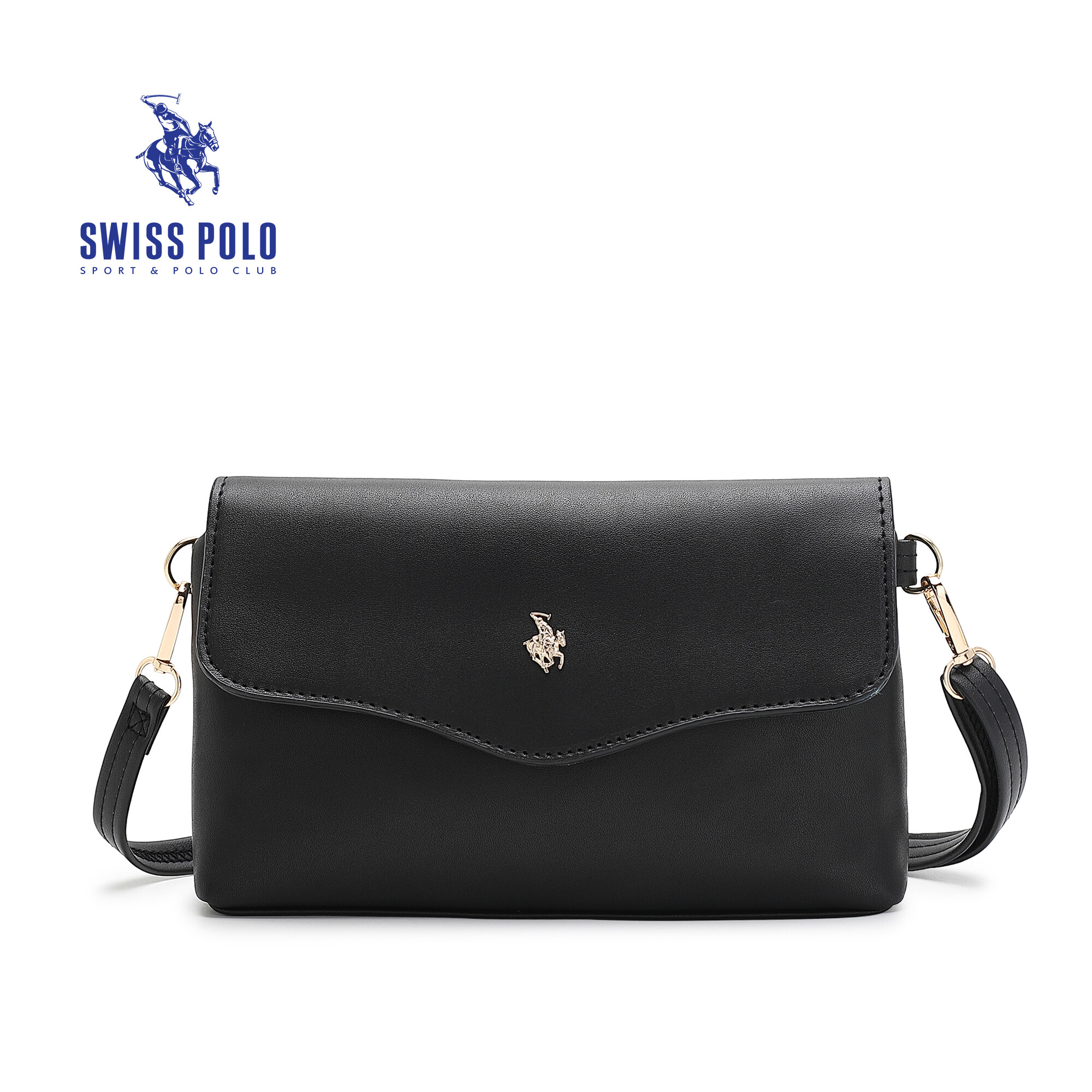 SWISS POLO Ladies Sling Bag HHY 5802-1 BLACK