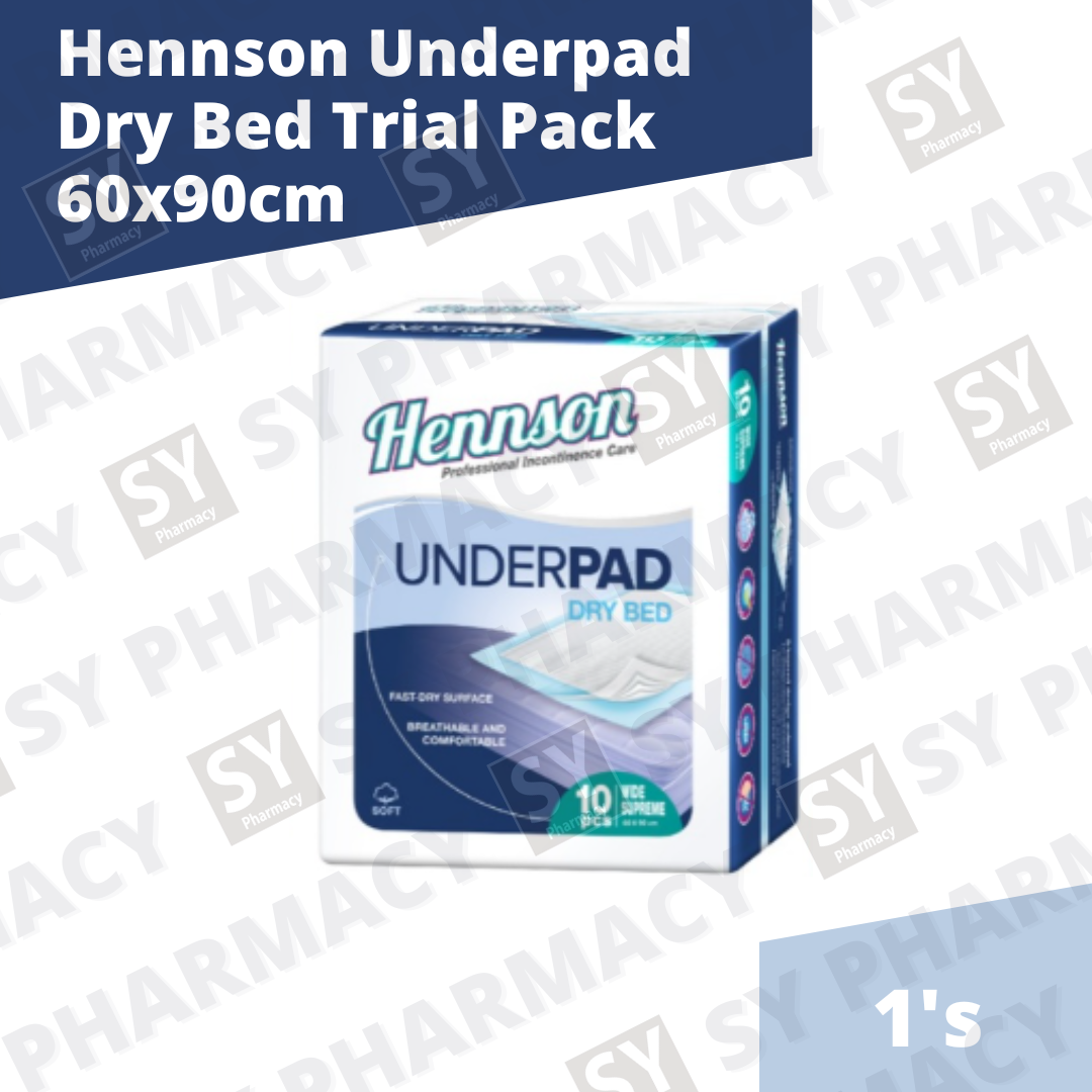 Hennson Underpad Dry Bed Trial Pack 60x90cm 1S