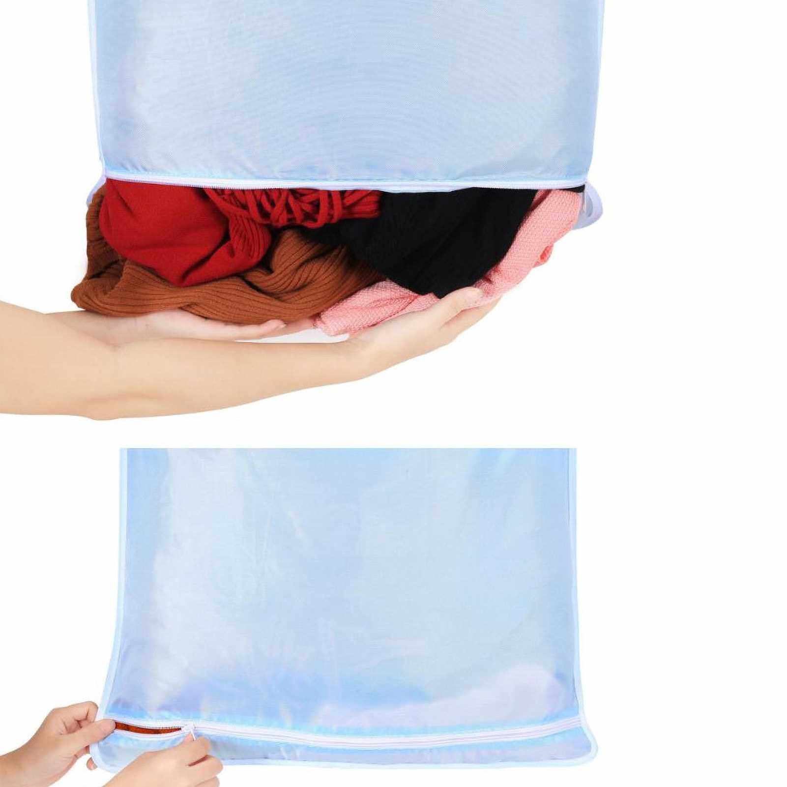 Hanging Laundry Hamper Bag Door Hanging Organiser with Zip Wall Hanging