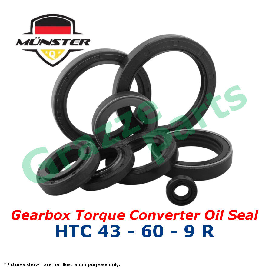 (1pc) Mnster (FKM) Auto Gearbox Torque Converter Ball Oil Seal for Proton Saga 8V 12V Iswara Wira Waja Gen2 Gen 2 BLM FL (43*60*9)