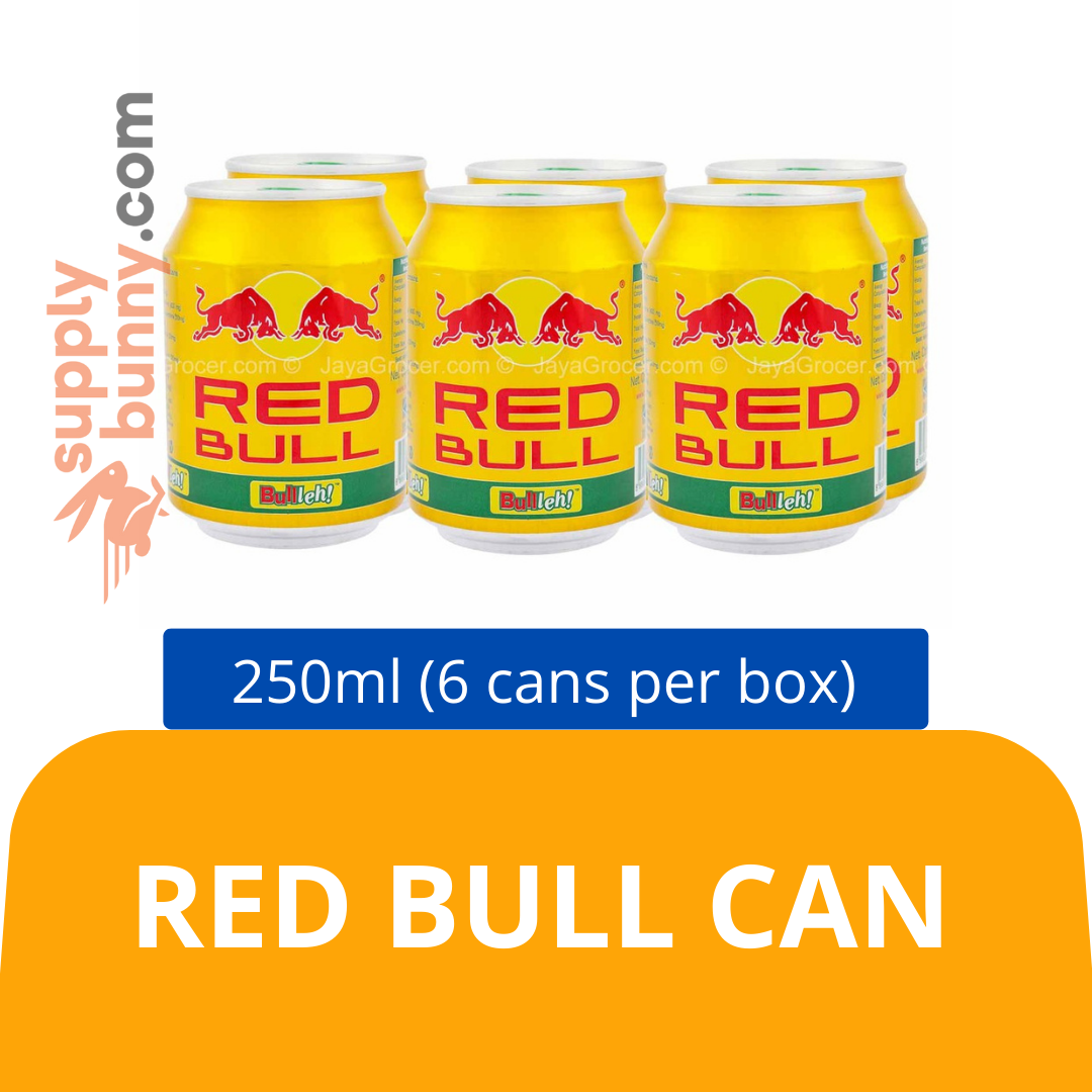 Red Bull Can  6 x 250ml (sold per box) 红牛罐装饮料 PJ Grocer Red Bull Tin