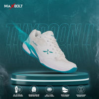 Maxbolt TYPHOON II White/Green Unisex Badminton Court Shoe