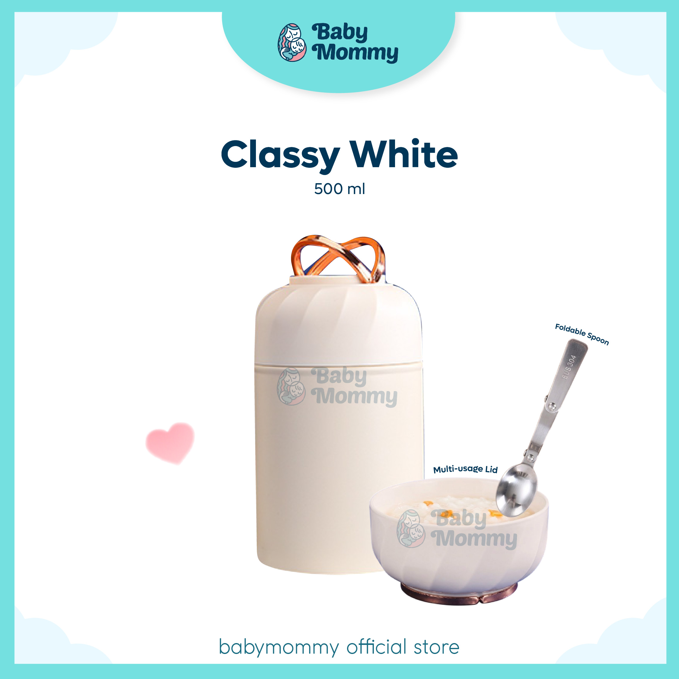 🇲🇾 Ready Stock Baby Thermo Food Jar 850ML Stainless Steel Makanan Bayi Termos Bubur Baby Tahan Panas Thermos Soup Jar