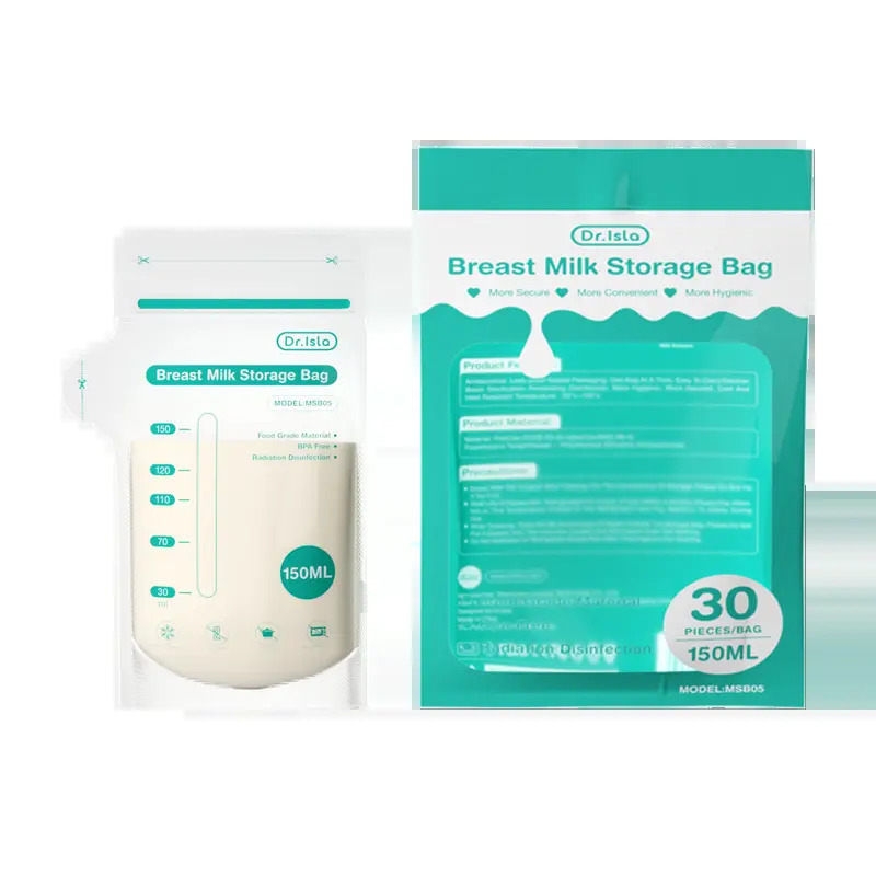 Dr.Isla 30PCS MSB05 Beg Penyimpanan Susu Ibu Kunci Berganda (30 Keping x 150ml) Menyusukan Bayi