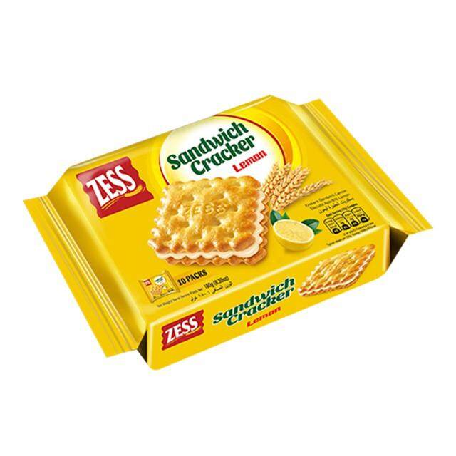 [FSC] ZESS Lemon Cream Sandwiches Cracker 180gm New PGMall