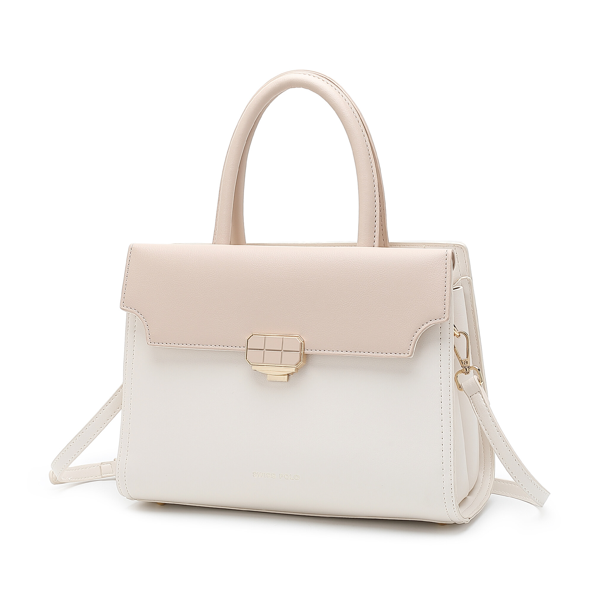 SWISS POLO Ladies Top Handle Sling Bag HKD 3903-4 WHITE