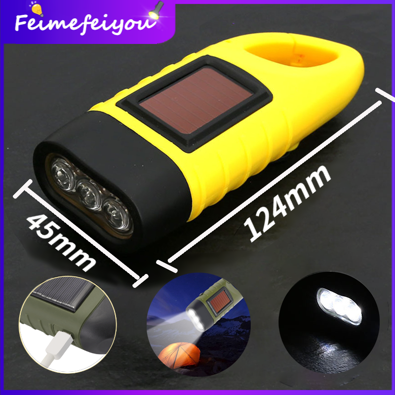 3 LED Flashlight, outdoor solar flashlight