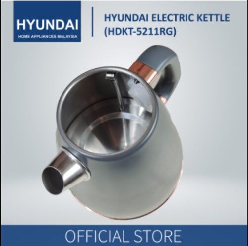 Hyundai Electric Kettle 1.7Litre HDKT-5211RG - Stainless Steel