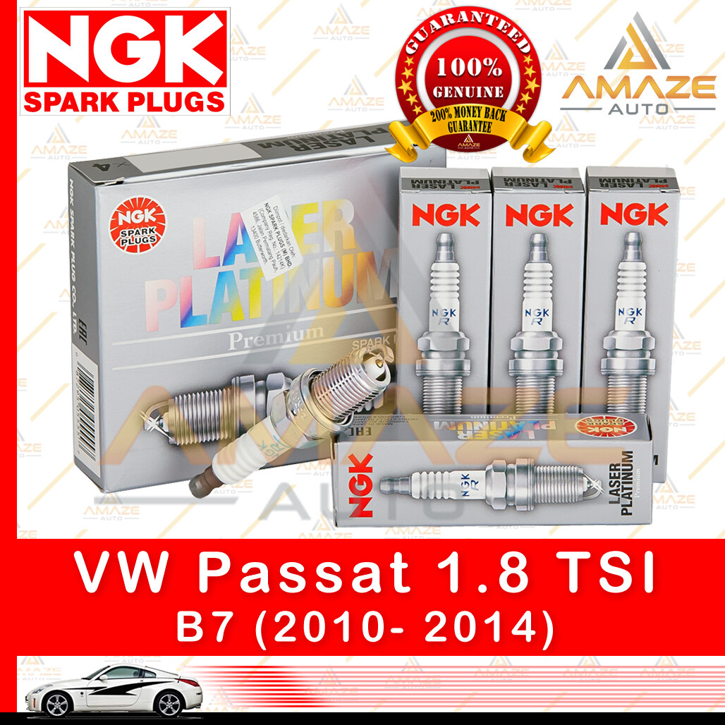 NGK Laser Platinum Spark Plug for Volkswagen Passat 1.8 TSI B7 (2010-2014) (4pcs/set) - Amaze Autoparts
