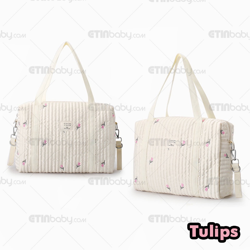 Korea Ins Embroidery Multifunction Mommy Bag Diaper Bag Stroller Hanging Organizer Bag Shoulder bag