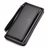 Brand Genuine Cow Leather Long Wallet Man High Quality Waterproof Clutch Handbags Billeteras Male Purse for Phone