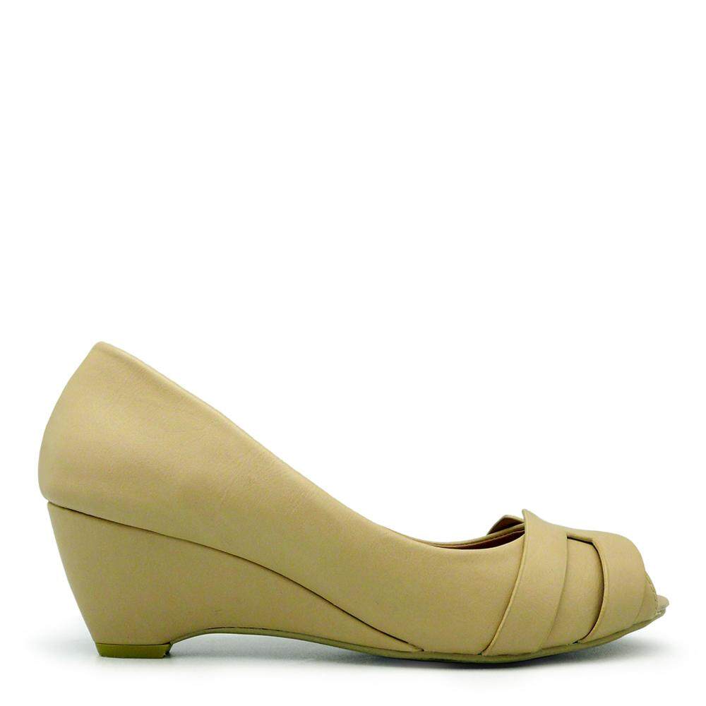 CR2 353010-058-31 Peep Toe Wedge Pumps (Beige) August 2018 - 2 CR2 353010-058-31 Peep Toe Wedge Pumps (Beige) - 2