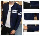 Grandwish Men Korean Design Letter Printing Jackets Bomber Jackets Thin Coat Slim M-4XL (Dark Blue) May 2018 - 5 Grandwish Men Korean design Letter Printing Jackets Bomber Jackets Thin Coat Slim M-4XL (Dark blue) - 5
