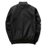 Grandwish Men Letter Printing Jackets Graphic Printing Slim Bomber Jackets M-4XL (Black) July 2018 - 3 Grandwish Men Letter Printing Jackets Graphic Printing Slim Bomber Jackets M-4XL (Black) - 3