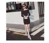 [Pre-Order]  JYS Fashion : Korean Style Midi Dress Collection 71  8173-Black(ETA: 2021-12-31)