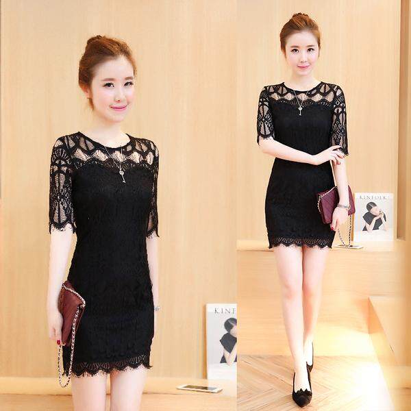 [Pre-Order] JYS Fashion: Korean Style Midi Dress - Collection 98  8312-Black  (ETA: 2023-05-31)