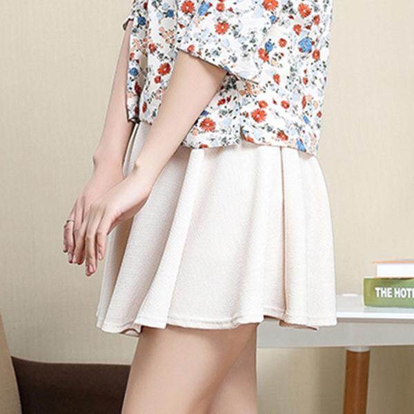 [Pre-Order] JYS Fashion: Korean Style Mini Skirt Collection 105 3062- Free Size-Rice White(ETA: 2022-08-31)