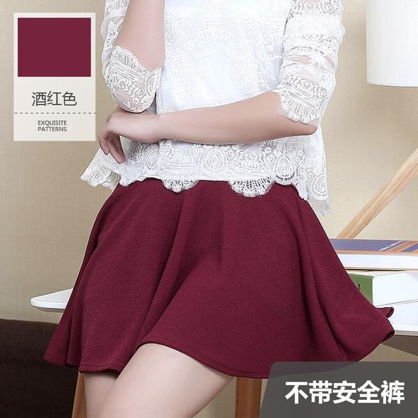[Pre-Order] JYS Fashion: Korean Style Mini Skirt Collection 105 3062- Free Size-Wine Red(ETA: 2022-08-31)