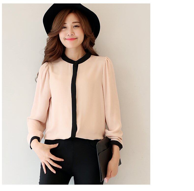 [Pre-Order] JYS Fashion: Korean Style OL Long Sleeve Blouse (ETA: 2023-05-31)