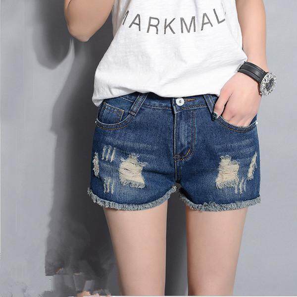 [Pre-Order] JYS Fashion: Korean Ulzzang Style Denim Short Pants Collection 83 4273-Dark Blue (ETA: 2023-05-31)