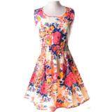 [Pre-Order]  JYS Fashion Summer Collection: Chiffon Sleeveless Floral Dress (Free Size)(ETA: 2021-12-31)