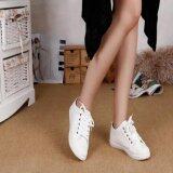 LALANG Fashion White Shoes New Lace-Up Canvas Casual Shoes Walking Shoes (White) August 2018 - 5 LALANG Fashion White Shoes New Lace-Up Canvas Casual Shoes Walking Shoes (White) - 5
