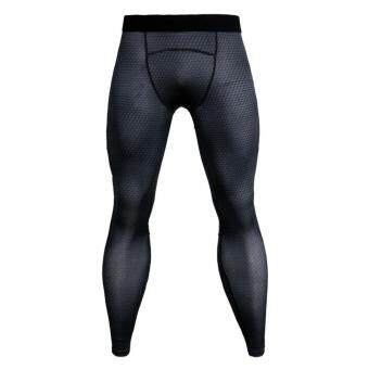 MagiDeal Men Black Long Tights Sports Leggings Fitness Compression Running Pants S ...