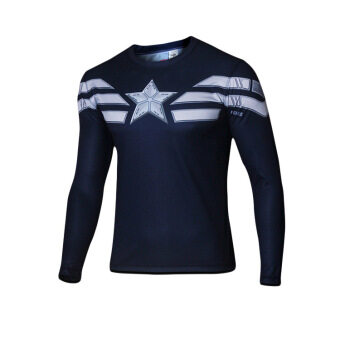 Marvel 3D fashion crewneck print Men T-shirt (Deep Tibetan green) (Deep Tibetan green)