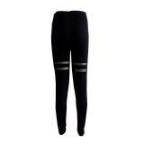 PAlight Women Yoga Sports Pants Fitness Elastic Mesh Splice Leggings High Waist Trousers August 2018 - 2 PAlight Women Yoga Sports Pants Fitness Elastic Mesh Splice Leggings High Waist Trousers - 2
